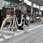 静岡市パルクル　BXホワイトタイヤ装着自転車